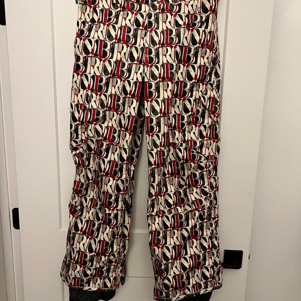 Burton Snow Pants Small Logo Allover Cargo Snowboard Ski Dryride Winter men’s XS